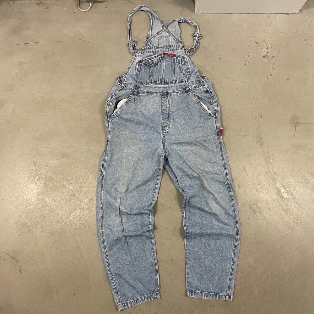 Vintage Y2K no boundaries baggy denim overalls 36x28